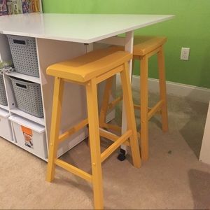 Mustard Yellow Stools